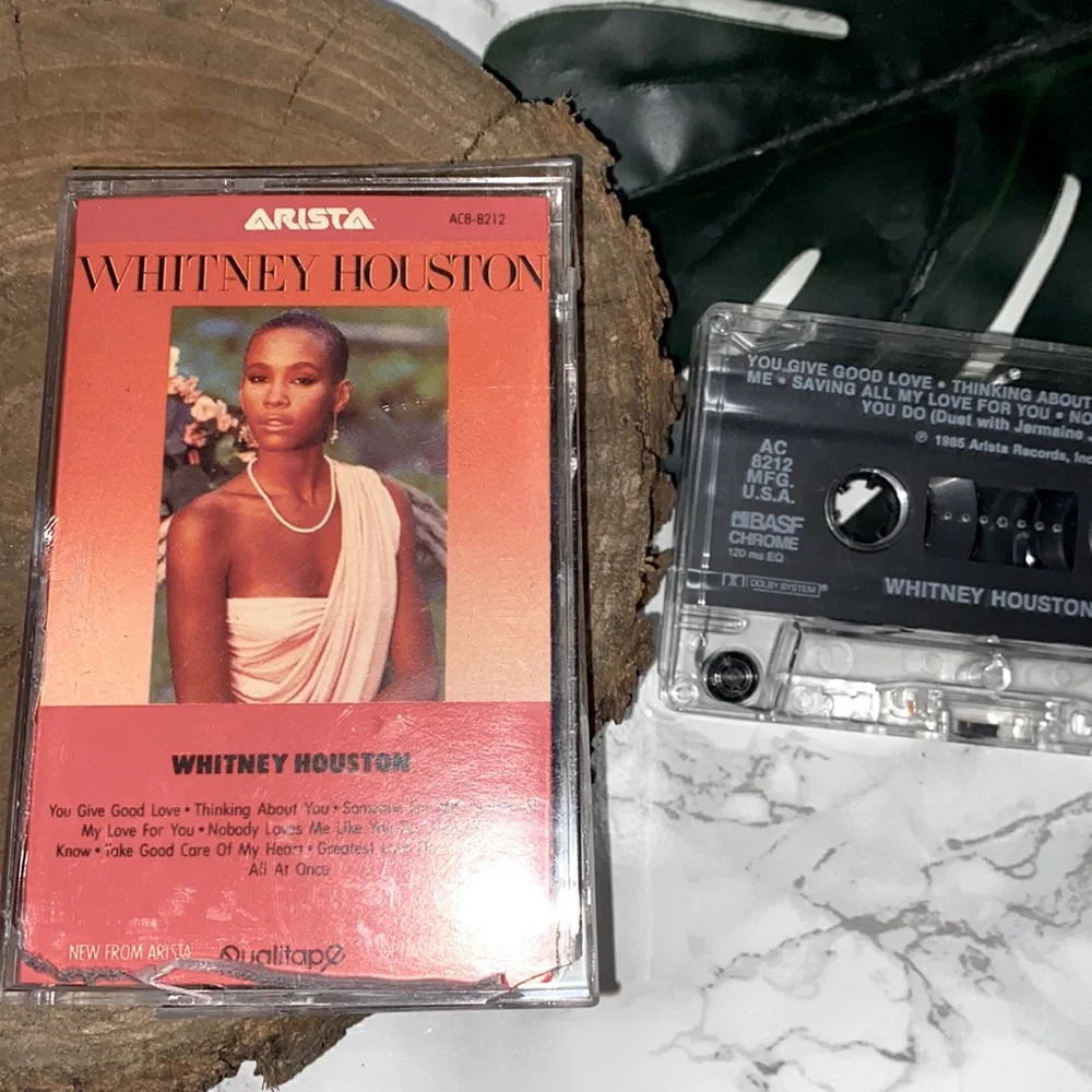 Whitney Houston 1985 vintage music casette tape